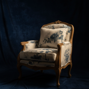 Kursi Single Sofa Klasik Motif Floral