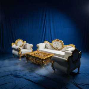 Set Sofa Ruang Tamu Royal Classic Gold