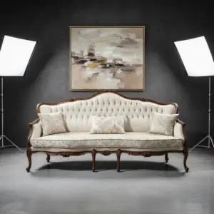Sofa Tamu Klasik Ukir Luxury 3 Dudukan