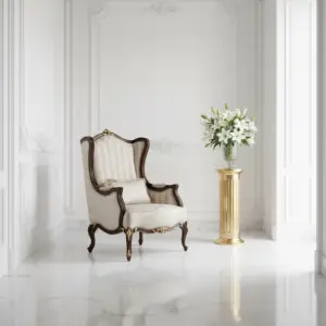 Kursi Wingback Klasik Ukir Luxury