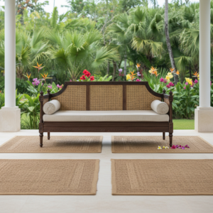 Sofa Rotan Kayu Tropical Classic 3 Dudukan