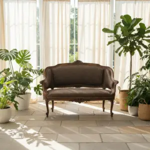 Sofa Vintage Classic Leather 2 Dudukan