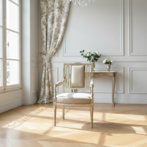 Kursi Armchair Klasik French Gold Frame
