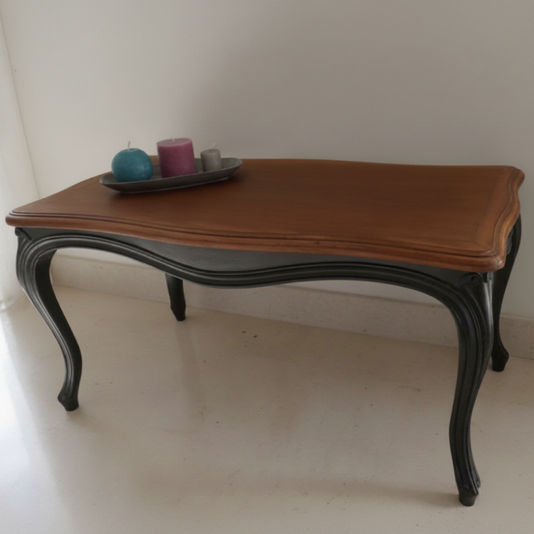 Meja Tamu Classic Curved Walnut