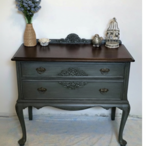 Lemari Console Vintage Dark Classic 2 Laci