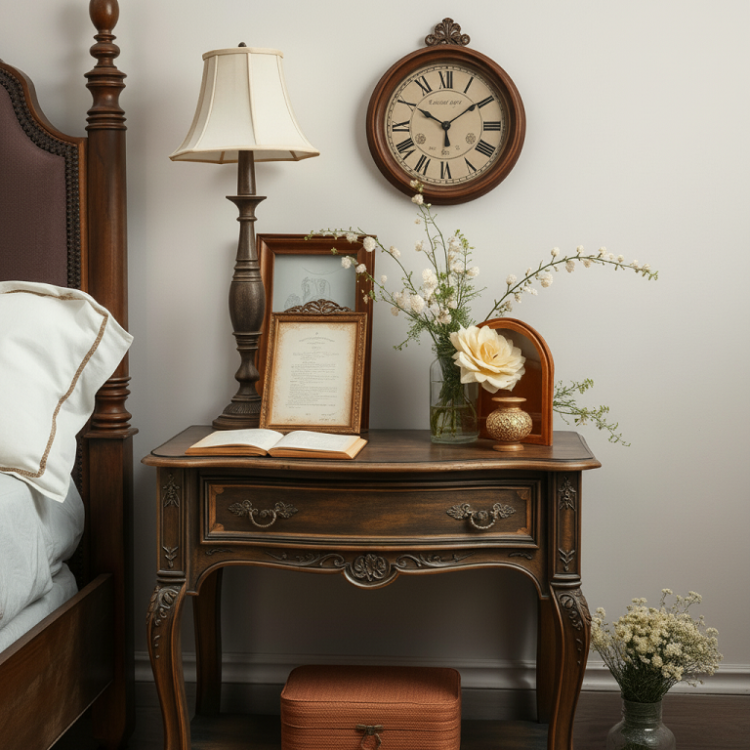 Nakas Classic Walnut Vintage 1 Laci